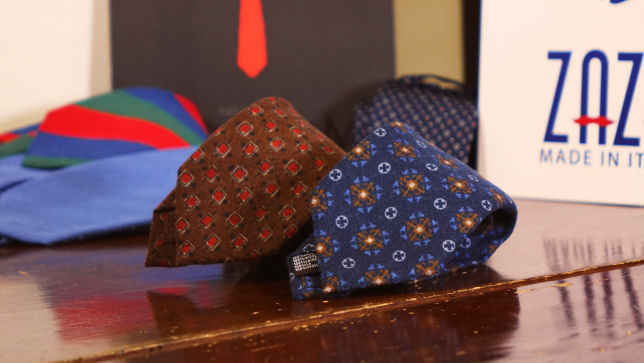 Luxury fashion accessories made in Italy: neckties. scarves